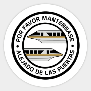 MonorailPorFavorGold Sticker